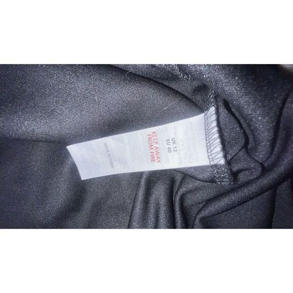 LITTLE MISTRESS Ladies Flare Dress Nude Black Cocktail Party Maxi Size 8 - Picture 14 of 16